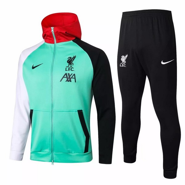 Sweat Shirt Capuche Liverpool 2020 2021 Vert Noir